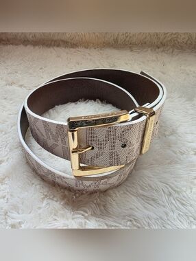 MICHAEL Michael Kors Brown Synthetic Leather Belt - Style 553143